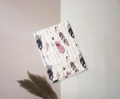 Пеленка влагонепроницаемая, многоразовая (розовые перья) 70*50 см, Lotex, 333м