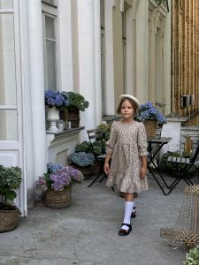 Фланелевое платье для ребенка (пудровое), Barva