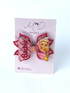 Красива заколка для дівчинки "Barbie", ручна робота