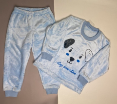 Плюшевая пижама для мальчика, велсофт, Lotex 2451-21