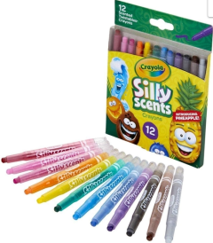 Ароматизовані воскові олівці, що викручуються, (12 шт), Silly Scents, Crayola 52-9612