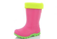 Утеплені гумові чоботи для дитини, SD-2 pink