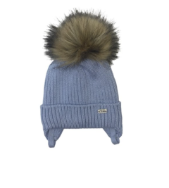 Теплая шапка с флисовой подкладкой для ребенка (голубая), Talvi, 01927