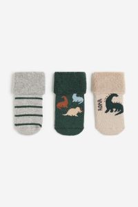 Набір шкарпеток для дитини всередині з махровою ниткою (3 пари), 1167714005