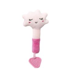 Мягкая игрушка-пищалка с прорезывателем "Облако"(розовая) Tulilo 9281