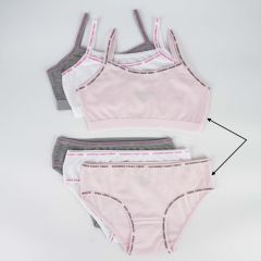 Комплект нижнего белья для девочки (топ и трусики), 1 шт. розовый, K128378 Katamino