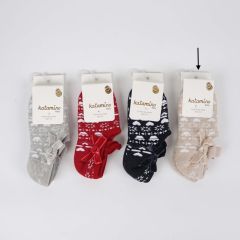 Короткі шкарпетки з махровою ниткою всередині (1шт.,бежеві) K83022