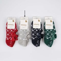 Короткі шкарпетки з махровою ниткою всередині (1шт.,сірі) K83027
