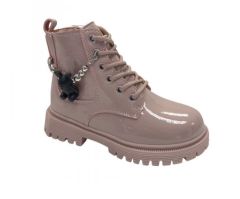 Лаковые ботинки для девочки, HB354-1 pink