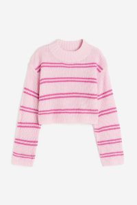 Вкорочений в'язаний светр для дівчинки, 1178191002