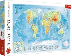 Пазлы "Физическая карта мира" Trefl  45007