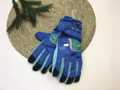 Теплі рукавиці з плюшевою підкладкою для дитини (сині), Solnse 02
