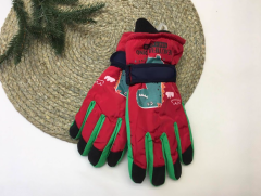 Теплі рукавиці з плюшевою підкладкою для дитини (червоні), Solnse 02