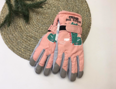 Теплые перчатки с плюшевой подкладкой для ребенка (розовые), Solnse 02