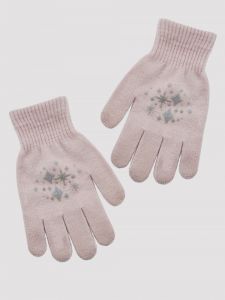 Трикотажні рукавиці всередині з легким начосом, Noviti RZ027-G-01 (блідо-рожевий)