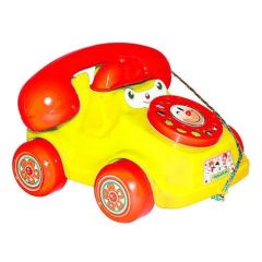 Іграшка-каталка "Телефон" (жовтий) , Максимус, 5105