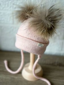 Ангорова шапочка з флісовою підкладкою, Mini Flamingo