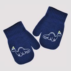 Трикотажні рукавиці на шнурку, Noviti RZ033-B-01 (сині)