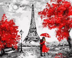 Картина за номерами "Дощовий Париж" 40*50, Ідейка КНО4819