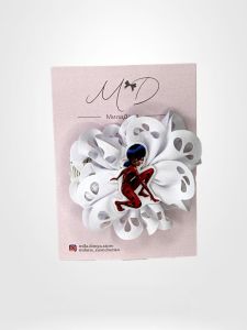 Красива заколка "Miraculous Ladybug" для дівчинки, 6х6 ручна робота