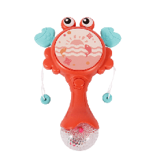 Іграшка-брязкальце музична ''Краб'', 668-114 (рожева)