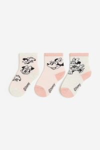Набір шкарпеток для дитини від H&M "Minnie Mouse" (3 пари), 1079125008