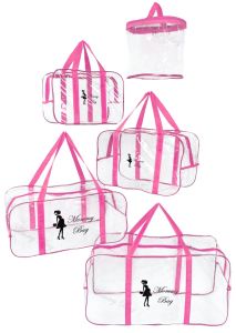 Набір з прозорих сумок у пологовий будинок, (S, M, L,XL + органайзер), Mommy Bag