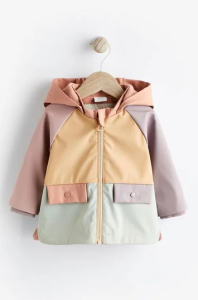 Куртка-дождевик с флисовой подкладкой для девочки