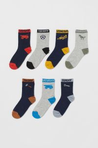Набір трикотажних шкарпеток для хлопчика (7 пар), 0487052035