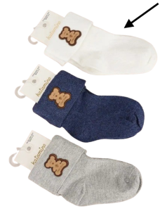 Трикотажні шкарпетки для дитини (1шт. білі), Katamino K46257