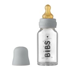 Скляна дитяча пляшечка BIBS Baby Glass Bottle ( сіра) ,110 мл