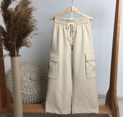 Утепленные трикотажные штаны-карго с махровой нитью внутри, ШТ-425/426
