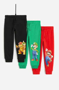 Теплые трикотажные штаны с флисом внутри "Super Mario" 1 шт., 1066337007