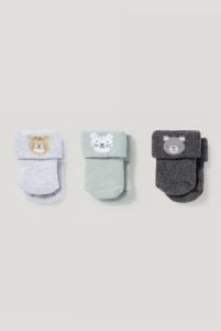 Набір шкарпеток для дитини всередині з махровою ниткою (3 пари)