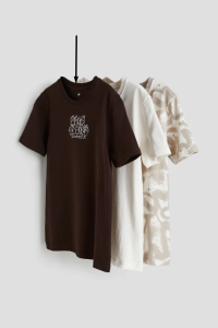 Трикотажная футболка для ребенка 1шт. (темно-коричневая), 1118553016