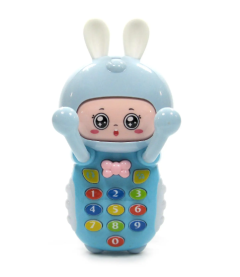 Іграшка музична "Телефон - Зайчик Малюк" (блакитна) PL-721-49