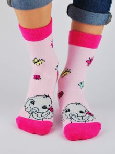 Шкарпетки з протиковзкими вставками для дитини 1шт. (рожеві), SB007-G-01