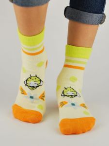 Шкарпетки з протиковзкими вставками для дитини 1шт. (жовті), SB007-G-01
