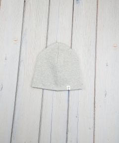 Подвійна трикотажна шапочка для дитини, (світло-сірий), 56-5 Mokkibym