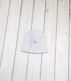 Двойная трикотажная шапочка для ребенка (светло-серый), 56-15 Mokkibym