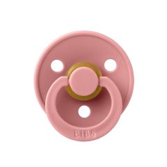 Пустушка BIBS (Colour Latex Round ) (круглая) – Dusty Pink (0 - 6 міс)