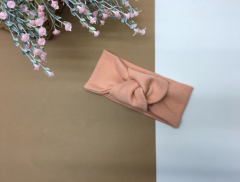 Трикотажная повязка для девочки (персиковая), Talvi 01616