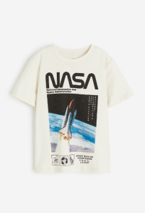 Футболка с принтом для мальчика "NASA", 1216652001