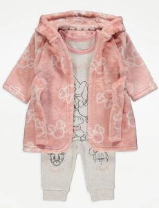 Комплект из плюшевого халата и трикотажной пижамы "Minnie Mouse" Disney