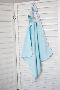 Махровое полотенце с капюшоном 100x100 см, TW002BL