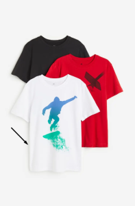Трикотажна футболка для дитини 1шт. (біла з принтом), 1118553011