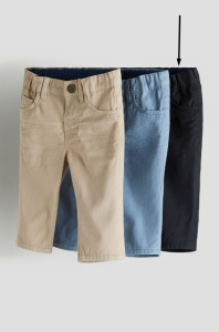 Котонові штани для дитини 1шт. (темно-сірі), 1199834001
