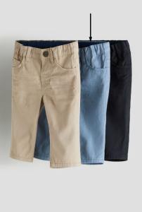 Котоновые штаны для ребенка 1шт. (голубые), 1199834001