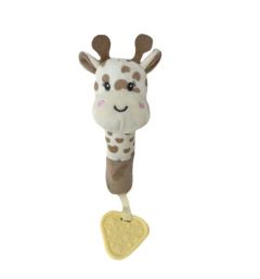 Мягкая игрушка-пищалка с прорезывателем "Жираф", Tulilo 9321