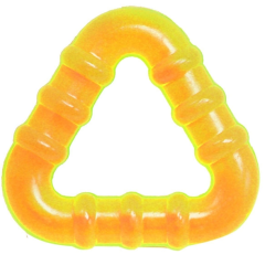 Прорезыватель для зубов силиконовый с водой, Lindo  LI 181 (оранжевый)